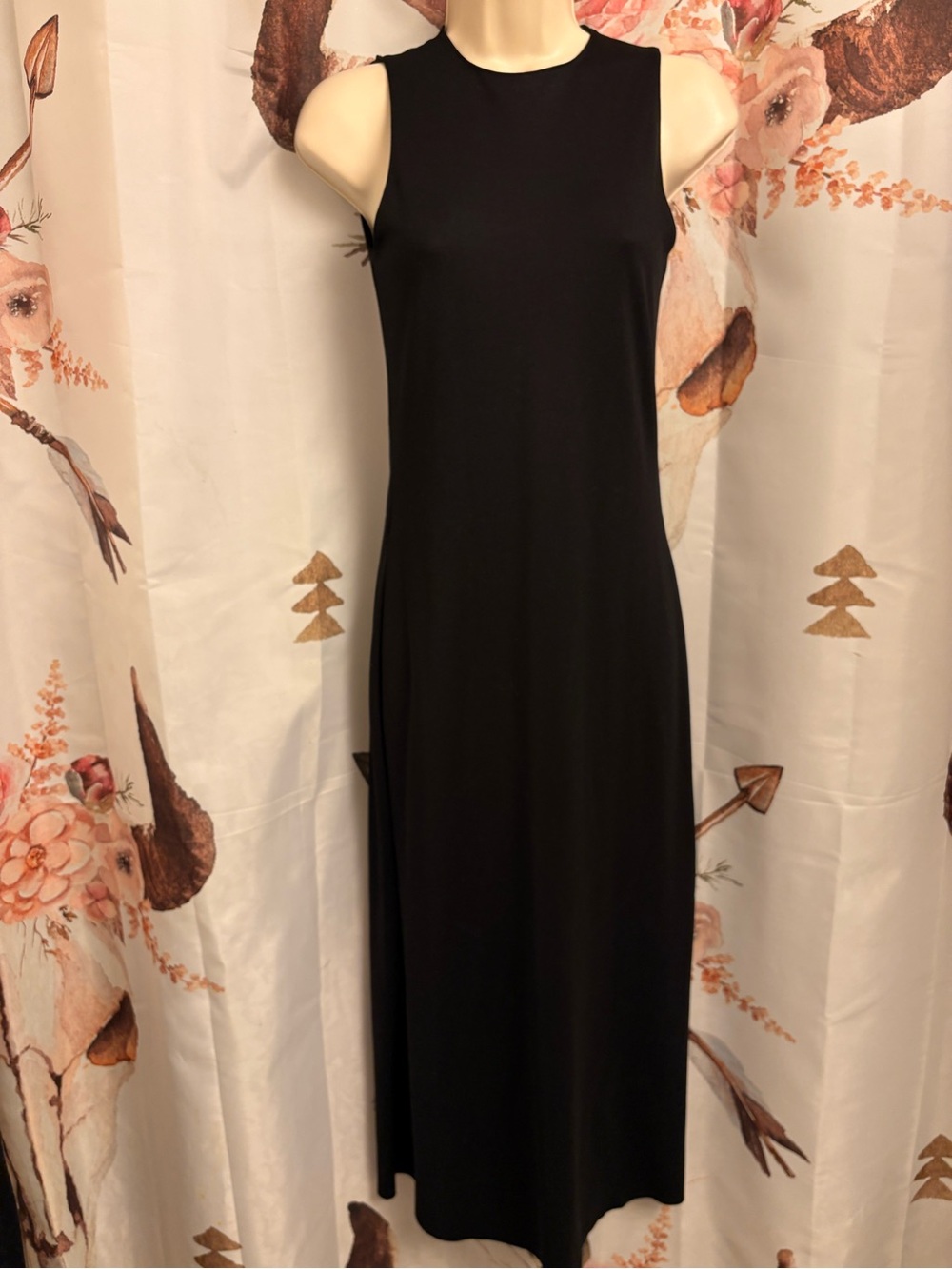 Small Zara Classic Sleeveless navy Maxi Dress